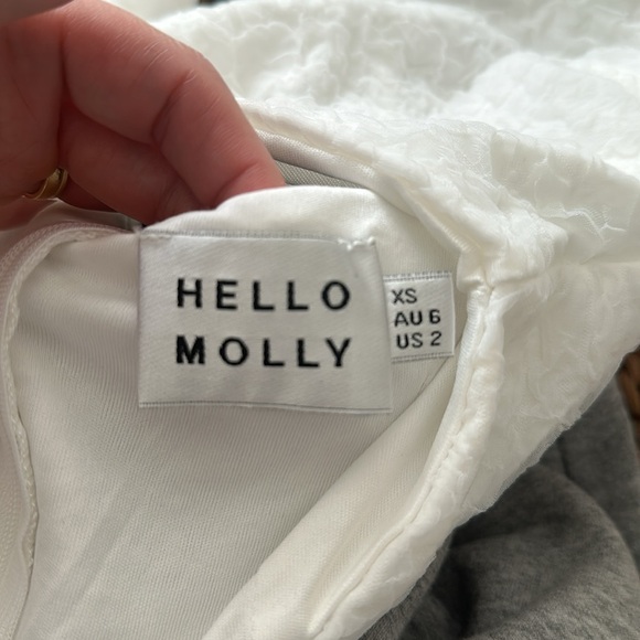 HELLO MOLLY PRETTIEST MOMENTS MIDI DRESS WHITE - Picture 7 of 7